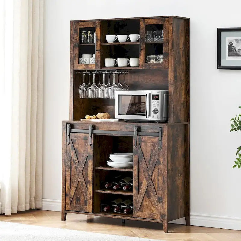 Farmhouse Coffee Bar Cabinet