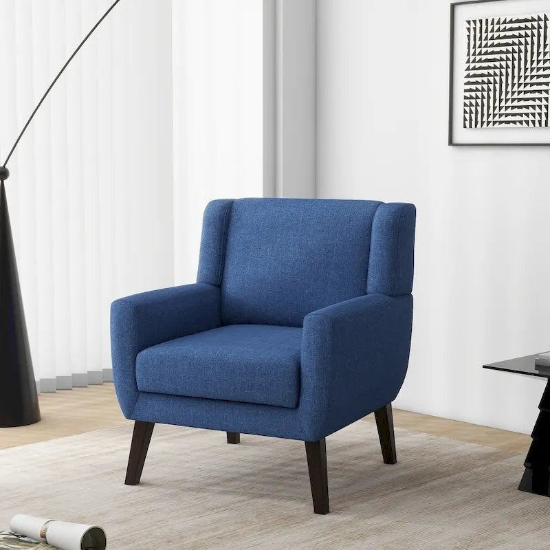 Upholstered Armchair with Wide Back Accent Chair