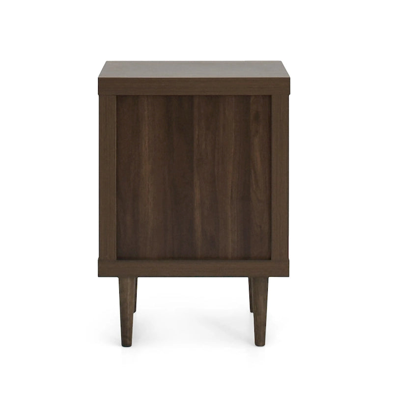 Nachtkastje in mid-century modern stijl met 2 laden