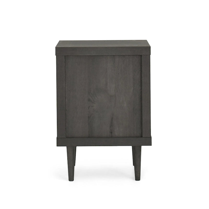 Nachtkastje in mid-century modern stijl met 2 laden