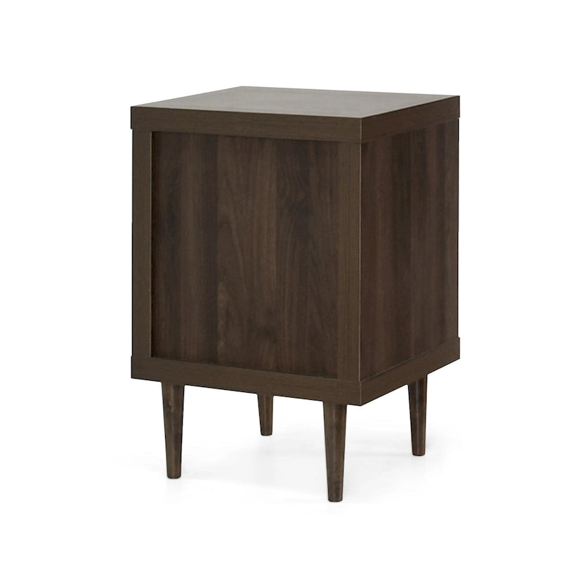 Nachtkastje in mid-century modern stijl met 2 laden