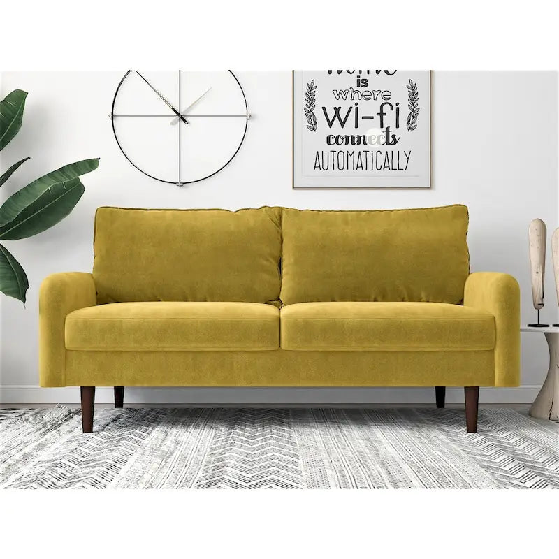 Velvet 71.6 Round Arms Sofa