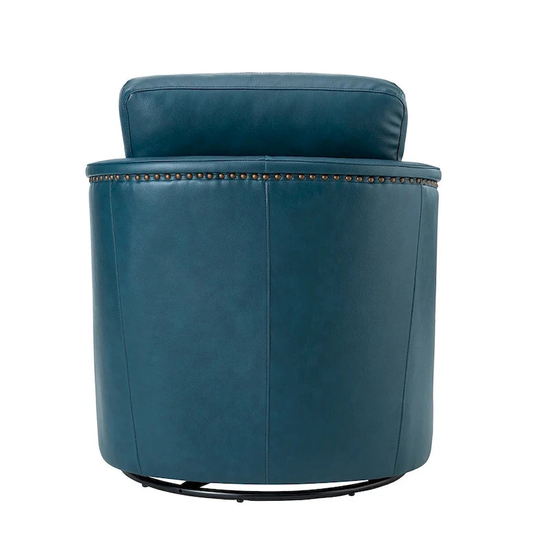 28.74 Wide Genuine Leather Swivel Chair Set of 2