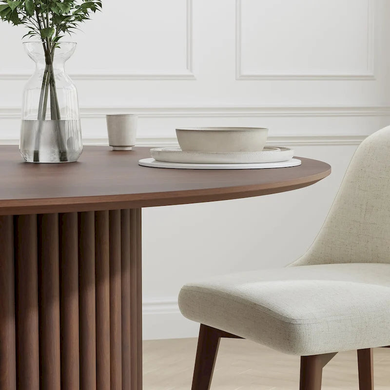 Solid Wood 46 Round Dining Table for 4 People Nordic style - 46*30