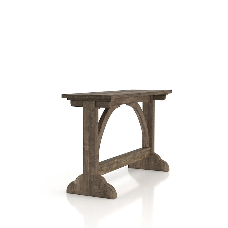 Rustic Oak Finish 47-inch Sofa Table