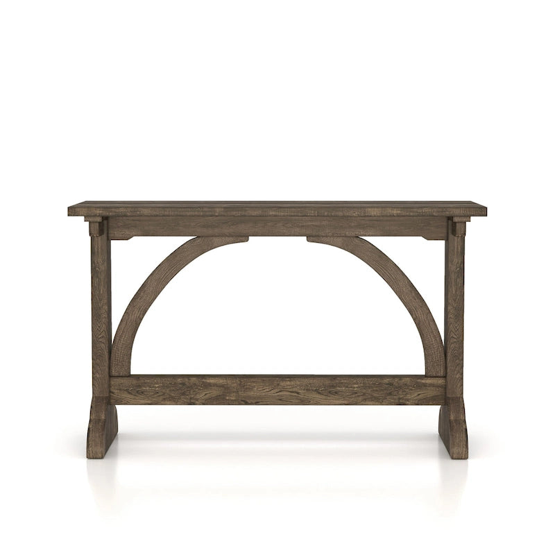 Rustic Oak Finish 47-inch Sofa Table