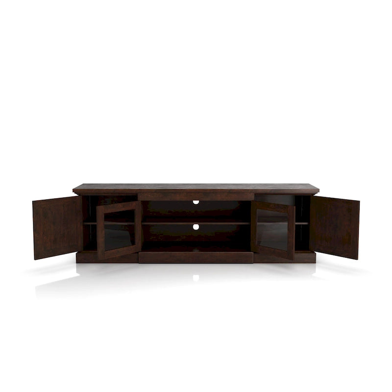 Rustic 68-inch Multifunctional Storage TV Console