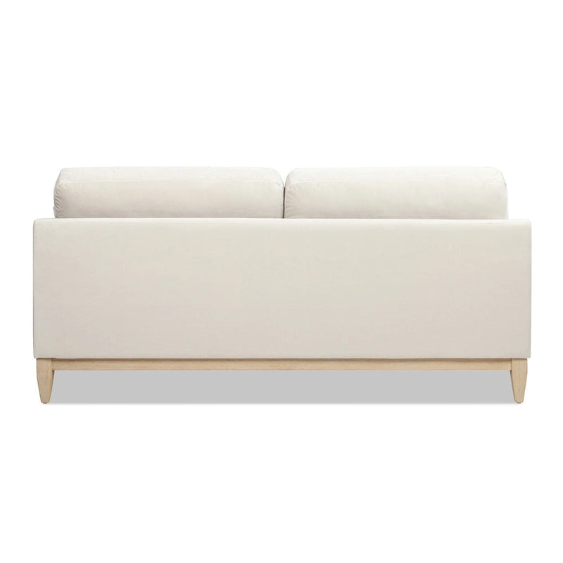 75.5 Velvet Modern Farmhouse Loose Pillow-Back Sofa