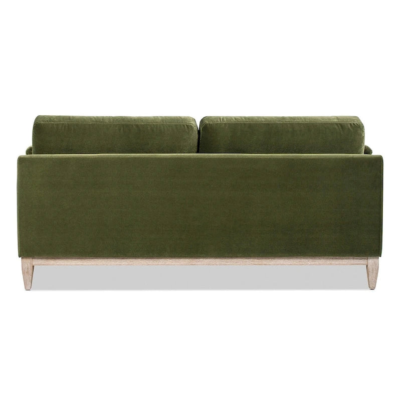 75.5 Velvet Modern Farmhouse Loose Pillow-Back Sofa