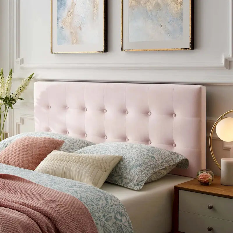 Gestoffeerd fluwelen hoofdbord voor kingsize bed