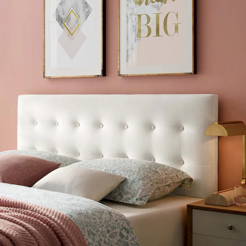 Gestoffeerd fluwelen hoofdbord voor kingsize bed