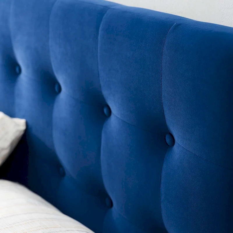 Gestoffeerd fluwelen hoofdbord voor kingsize bed