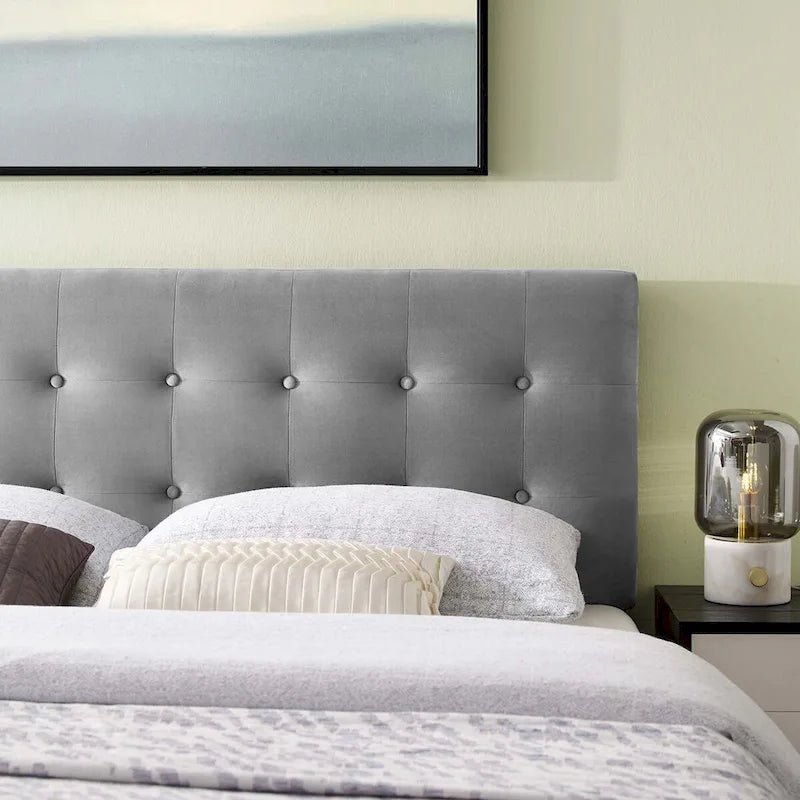 Gestoffeerd fluwelen hoofdbord voor kingsize bed
