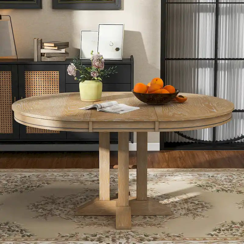Dining Table Extendable Round Table