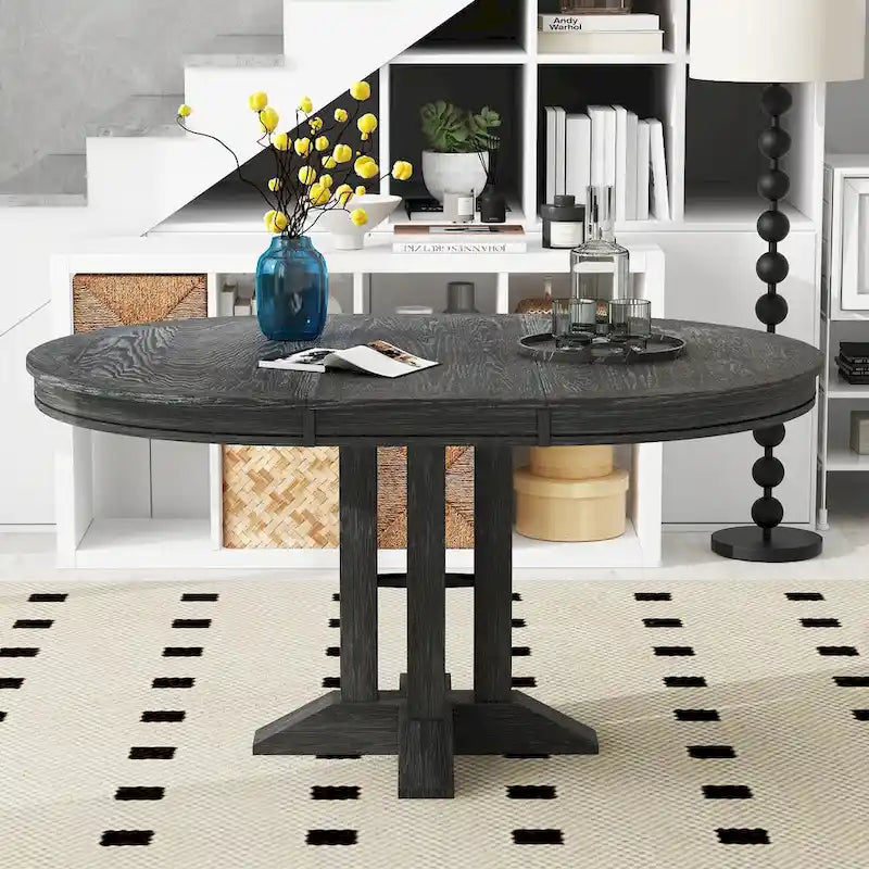 Dining Table Extendable Round Table