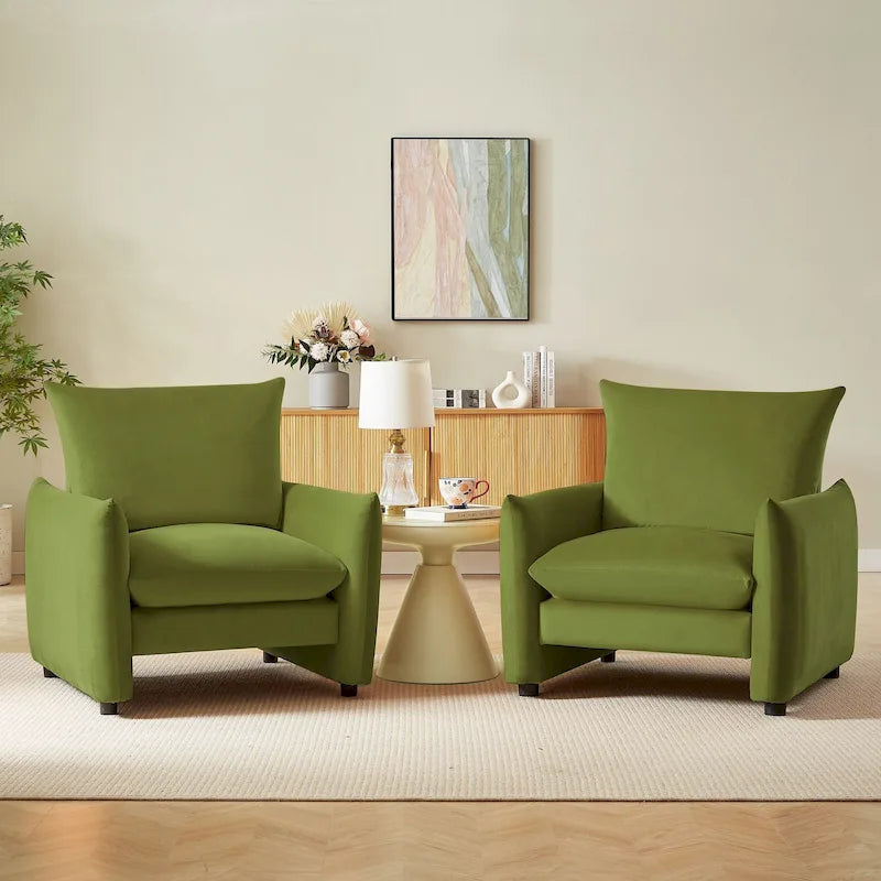 33inW Modern Armchair Accent Chair Sofa Lounge Chair(Set of 2)
