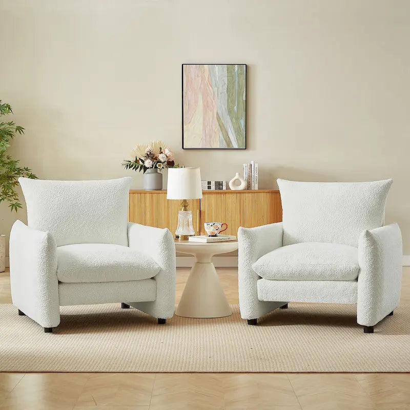 33inW Modern Armchair Accent Chair Sofa Lounge Chair(Set of 2)