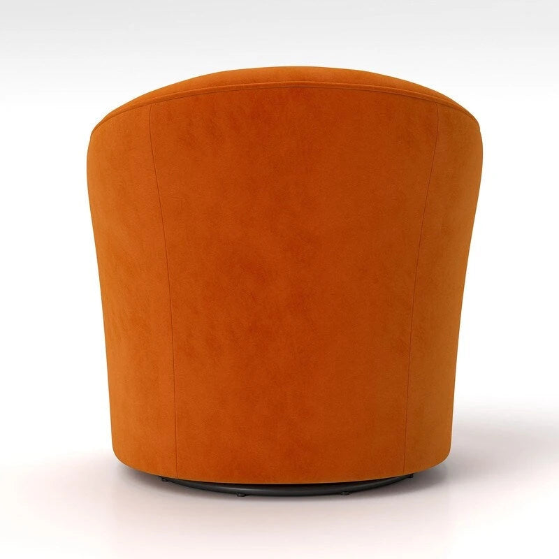 Moderne met fluweel beklede draaifauteuil van 360 graden met gecapitonneerde rugleuning, set van 2