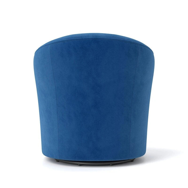 Moderne met fluweel beklede draaifauteuil van 360 graden met gecapitonneerde rugleuning, set van 2