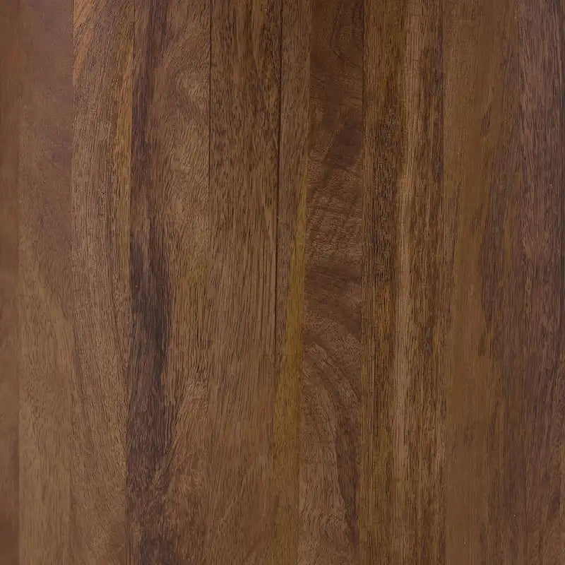 Eettafel van 46 Inch, rond marmeren blad, voetstuk, gegroefd, bruin